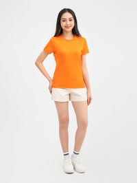 Thumbnail for เสื้อยืดผู้หญิงผ้าคอตตอน YODY มีหน้าผ้า2 ด้านที่นุ่มเป็นพิเศษ ใส่ดูมีพลัง TSN6262