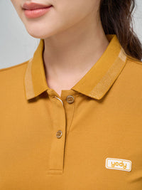 Thumbnail for เสื้อยืดโปโลแขนสั้นผู้หญิง YODY เสื้อยืดคอปกผ้าฝ้าย ผ้าปิเก้ เก็บฟอร์มทนทาน APN5390